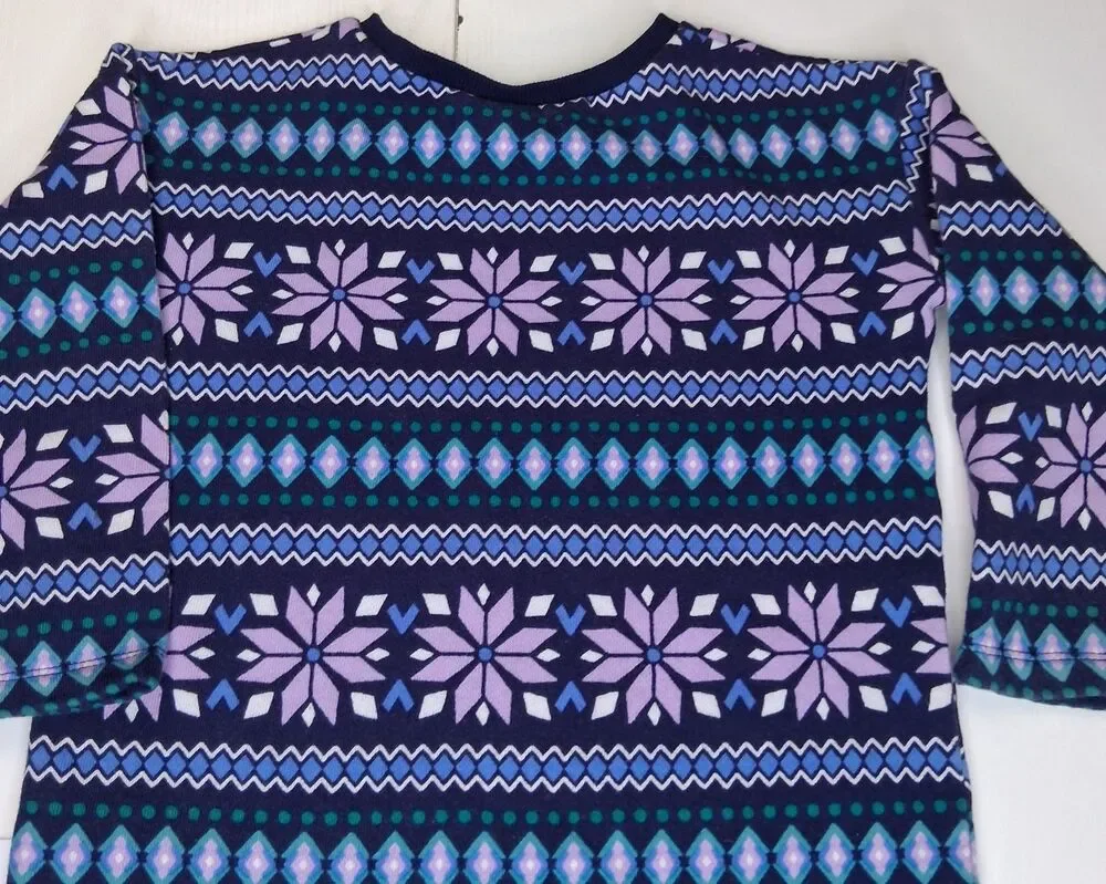 Gymboree Girl Dress Ice Dancer Fair Isle Shift Dress S (5-6)